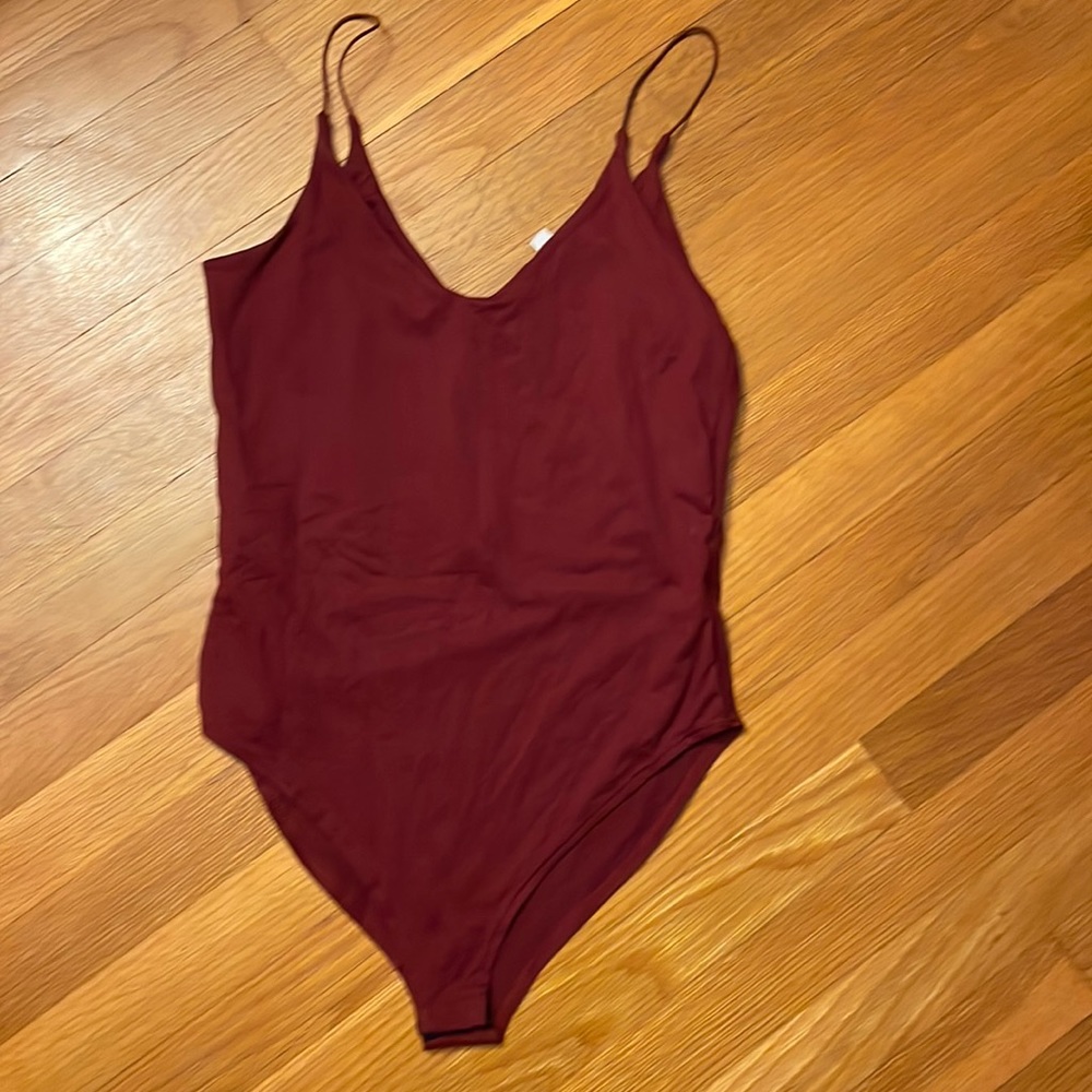 Maroon Gaze bodysuit